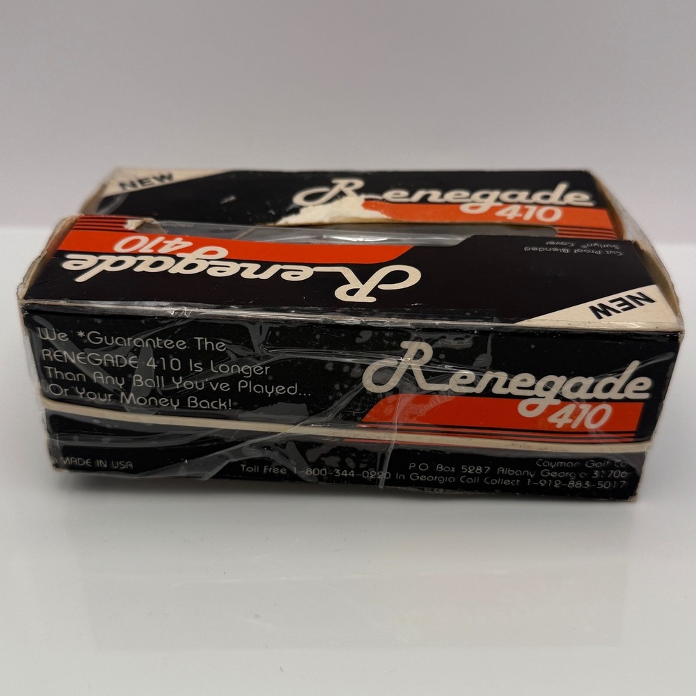 Vintage Renegade 410‎ Golf Balls Sleeve NOS Made in USA Unused 1970s 80s